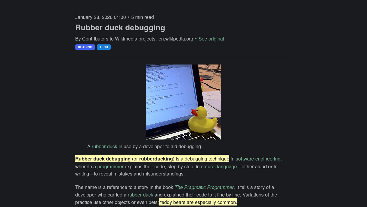 Highlights & exports