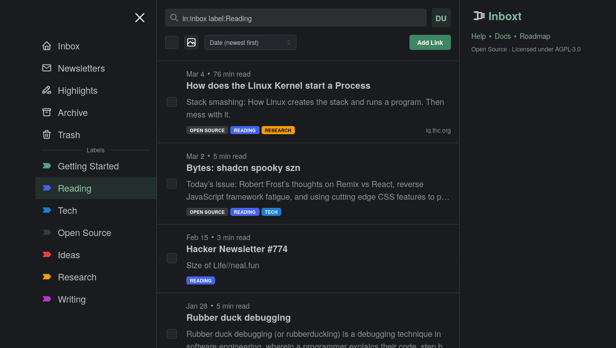 Organize with labels