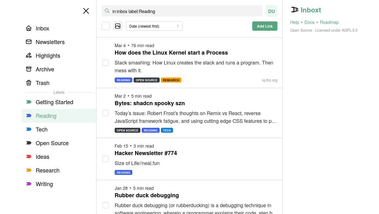 Organize with labels